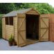 Forest Garden Apex Overlap Shed - Double Door - 8' x 6'