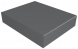 Aluminium Coping Stop End for 301-350mm Wall - 410mm Anthracite Grey