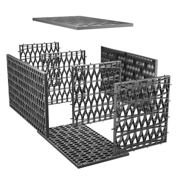 Rainsmart Ellipse Inspection Channel Crate Flat-Packed - Triple