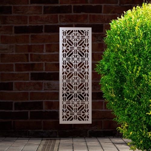 Steel Privacy Screen Talavera - Free Standing - 1800mm x 600mm Stainless Steel