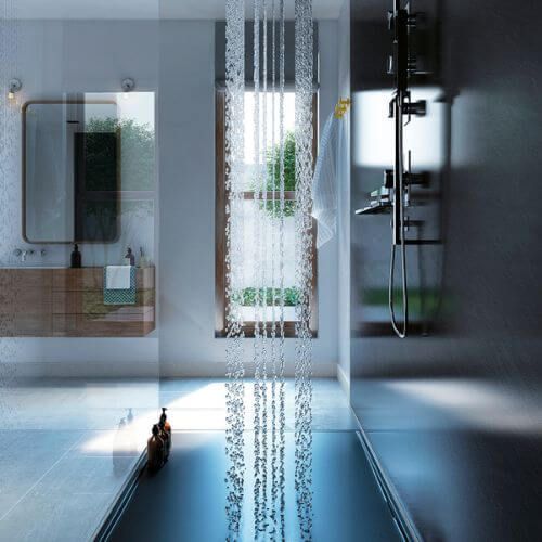 Laminate Shower Wall Panel Pro-Click - 579mm x 2440mm x 10.5mm Slate Grey