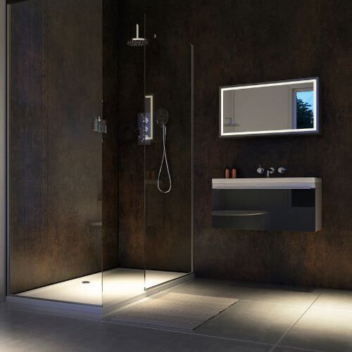 Laminate Shower Wall Panel Pro-Click - 579mm x 2440mm x 10.5mm Urban Gloss