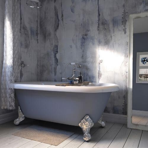 Laminate Shower Wall Panel Square Edge - 1200mm x 2440mm x 10.5mm Nautical Wood