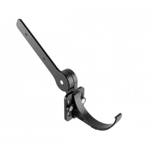 Cast Aluminium Half Round Gutter Side Rafter Bracket - 100mm Black