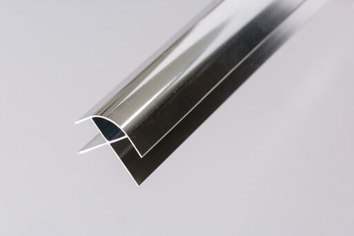 Internal Wall Panel External Corner Trim - 2400mm Aluminium - For 10mm Bathroom/ Kitchen/ Ceiling Panels