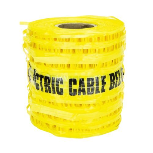 Detectable Underground Warning Mesh - Electric Cable 230mm x 100mtr