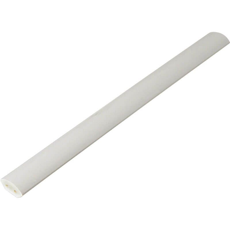 PVC Quadrant Trim - 19mm x 5mtr White Woodgrain