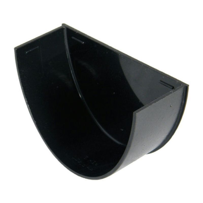 FloPlast Deepflow/ Hi-Cap Gutter Internal Stopend - 115mm x 75mm Cast Iron Effect