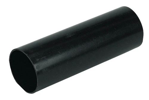 FloPlast Deepflow/ Hi-Cap Downpipe - 80mm x 4mtr Black