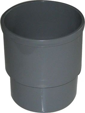 FloPlast Deepflow/ Hi-Cap Downpipe Socket - 80mm Grey