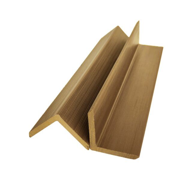 Standard Panel Composite Cladding Angle Trim  - 41mm x 3.6mtr Teak