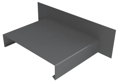 Aluminium Coping Upstand for 200-250mm Wall - 310mm Anthracite Grey