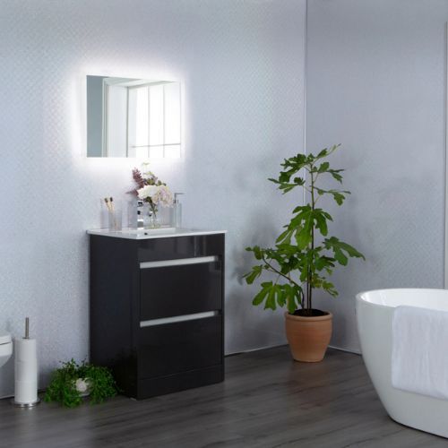 Bathroom Wall Panel - 1000mm x 2400mm x 10mm White Sparkle