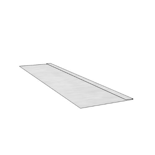 Zinc Soffit Flat Profile Length - 200mm x 2.4mtr