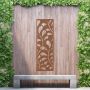 Steel Privacy Screen Paisley - Free Standing - 1800mm x 600mm Steel Corten