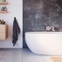 Laminate Shower Wall Panel Square Edge - 1200mm x 2440mm x 10.5mm Grigio Marble