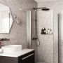 Laminate Shower Wall Panel Square Edge - 1200mm x 2440mm x 10.5mm Stone Terrazzo