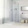 Laminate Shower Wall Panel Pro-Click - 1179mm x 2440mm x 10.5mm Positano Grey Terrazzo