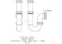 FloPlast Telescopic Adjustable Height P Trap - 40mm White