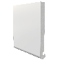 Bullnose Fascia - 405mm x 18mm x 1.25mtr White