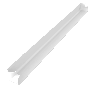 Bullnose Fascia Double Ended External Corner - 600mm x 40mm White