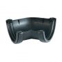 FloPlast Half Round Gutter Angle - 135 Degree x 112mm Cast Iron Effect