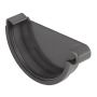 Galeco Industrial Gutter Right Stopend - 150mm Graphite