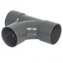 FloPlast Solvent Weld Waste Tee - 32mm Anthracite Grey