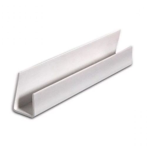Internal Wall Panel 2 Part Edge Trim - 2400mm White - For 10mm Bathroom/ Kitchen/ Ceiling Panels