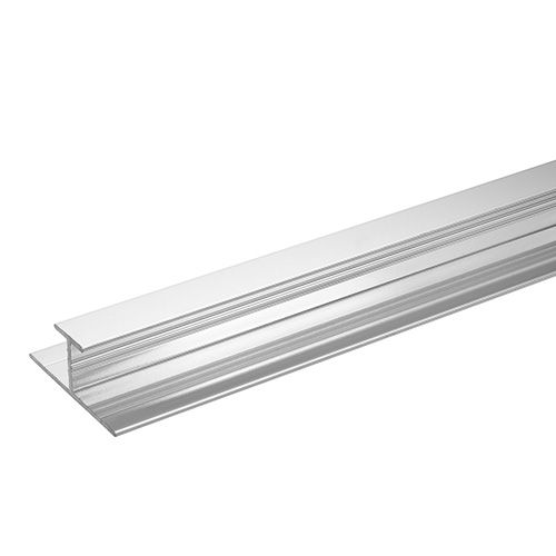 Compact Laminate Wall Panel H Trim - 2450mm Chrome