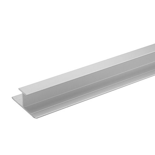 Compact Laminate Wall Panel H Trim - 2450mm Satin Silver