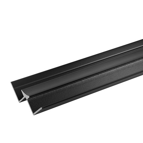 Compact Laminate Wall Panel Internal Angle Trim - 2450mm Black