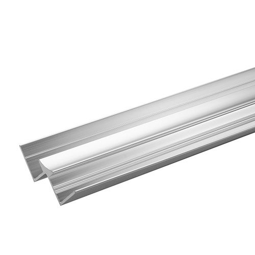 Compact Laminate Wall Panel Internal Angle Trim - 2450mm Chrome