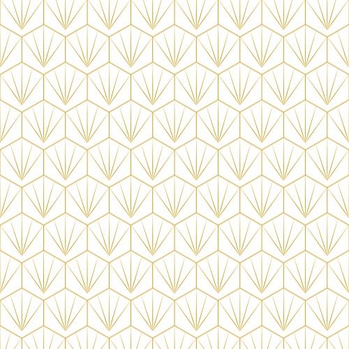 Acrylic Wall Panel - 1200mm x 2400mm x 4mm Deco Tile White & Mustard