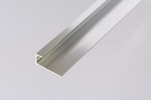 Internal Wall Panel Edge Trim - 2600mm Aluminium - For 8mm Bathroom/ Kitchen/ Ceiling Panels
