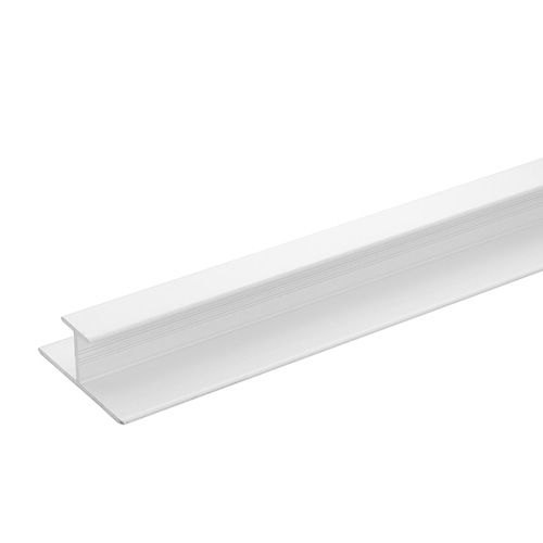 Laminate Wall Panel H Trim - 2450mm White Gloss