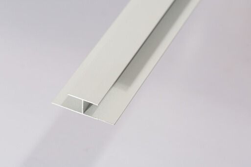 Internal Wall Panel H Trim - 2400mm Aluminium - For 10mm Bathroom/ Kitchen/ Ceiling Panels