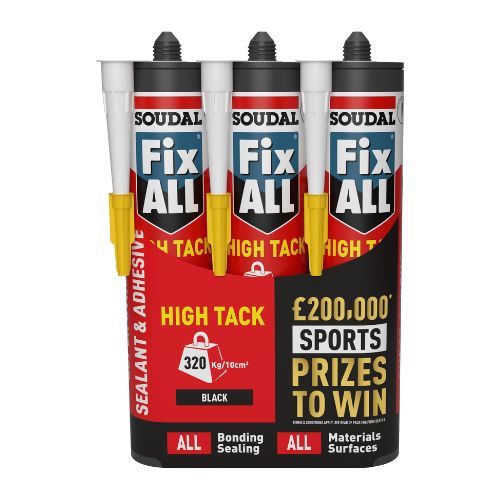 Fix All High Tack - Black 290ml - Pack Of 3