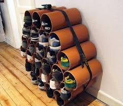 Drainage Pipe Shoe Rack